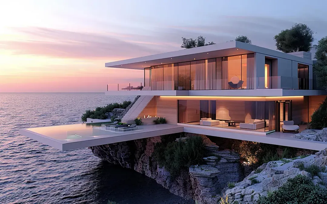 Villa frente al mar en Illetas